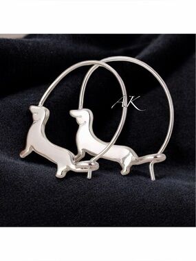 Dachshund Hoop Earrings 🐾 Doxie Wiener